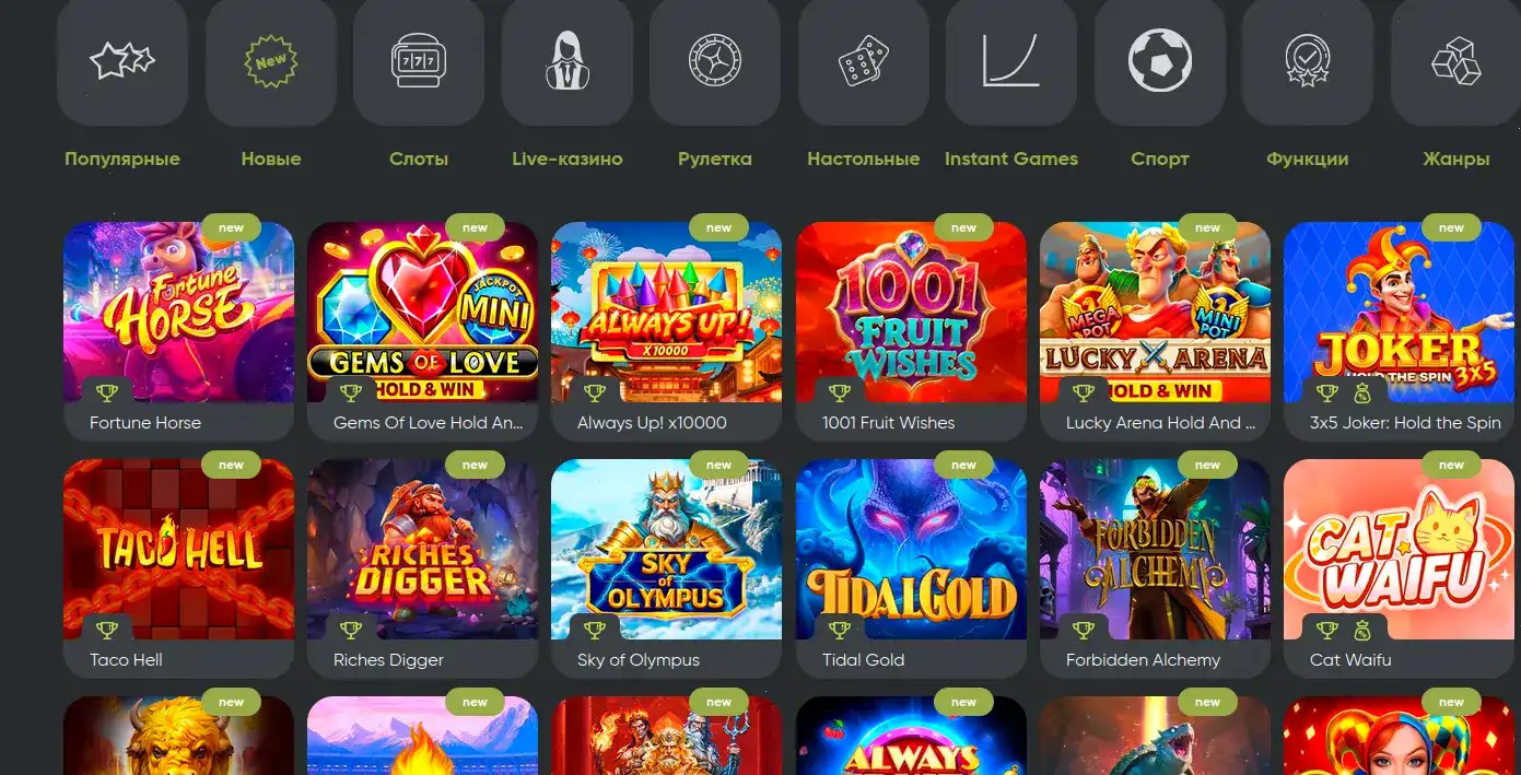 Интерфейс кассы и методы оплаты Martin casino